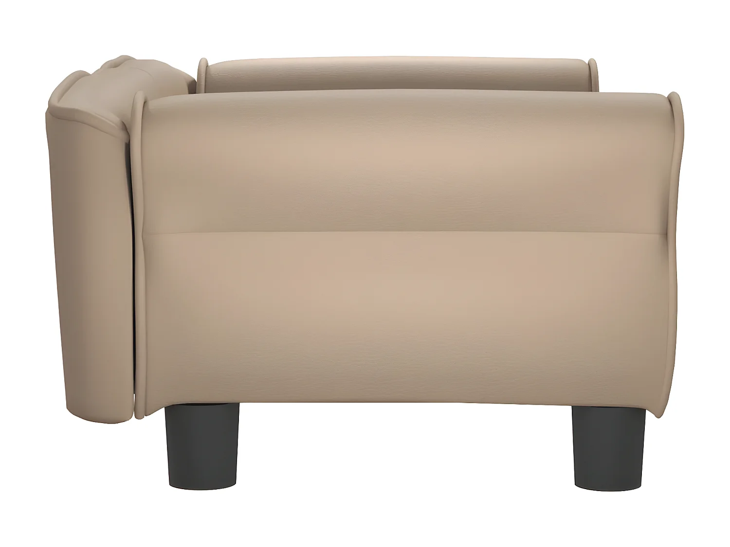 Canapé pour chien cappuccino 70x45x30 cm similicuir RG3Q34512