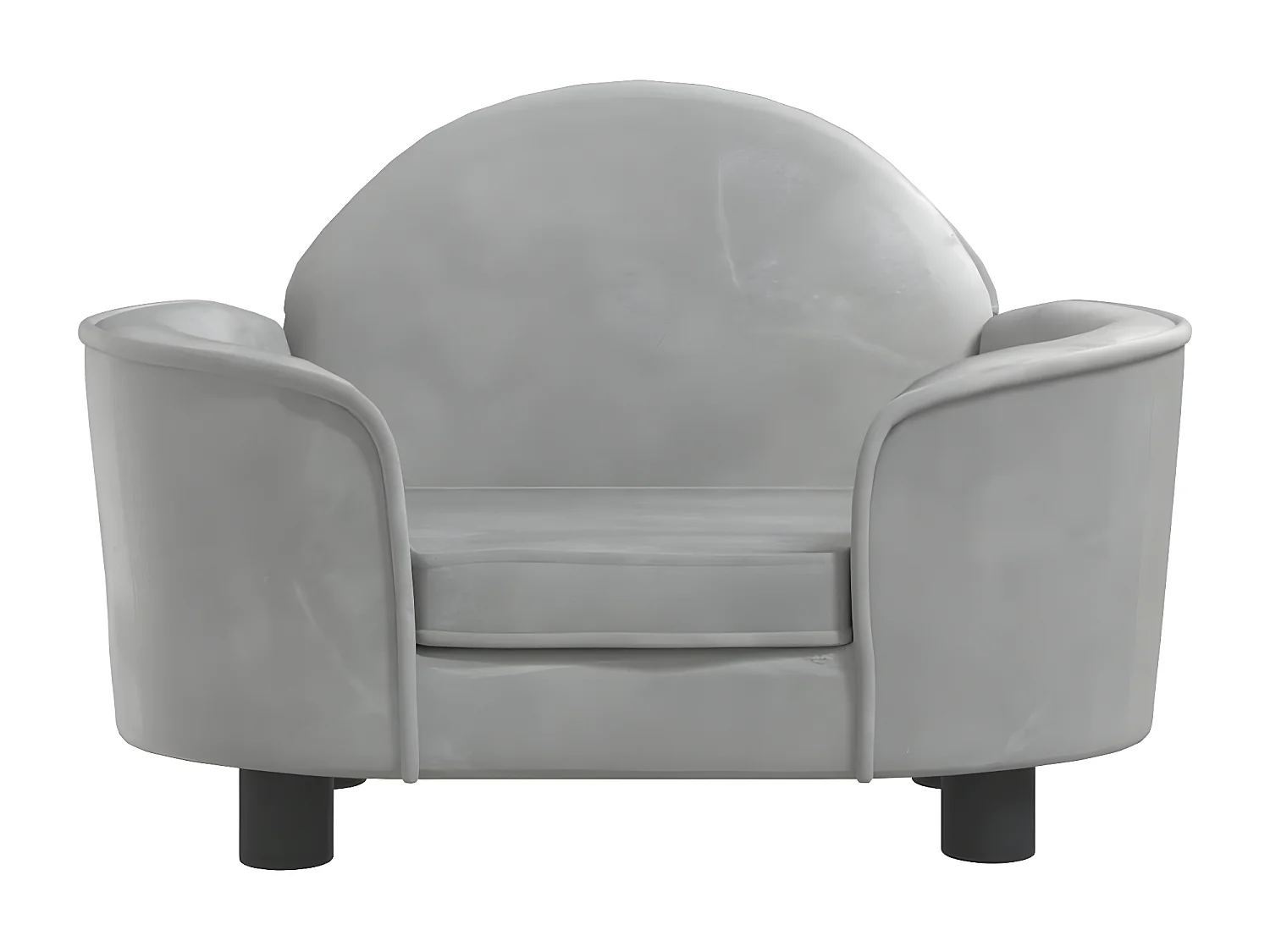 Cama para cães 66x40x45 cm veludo cinzento-claro PT331826