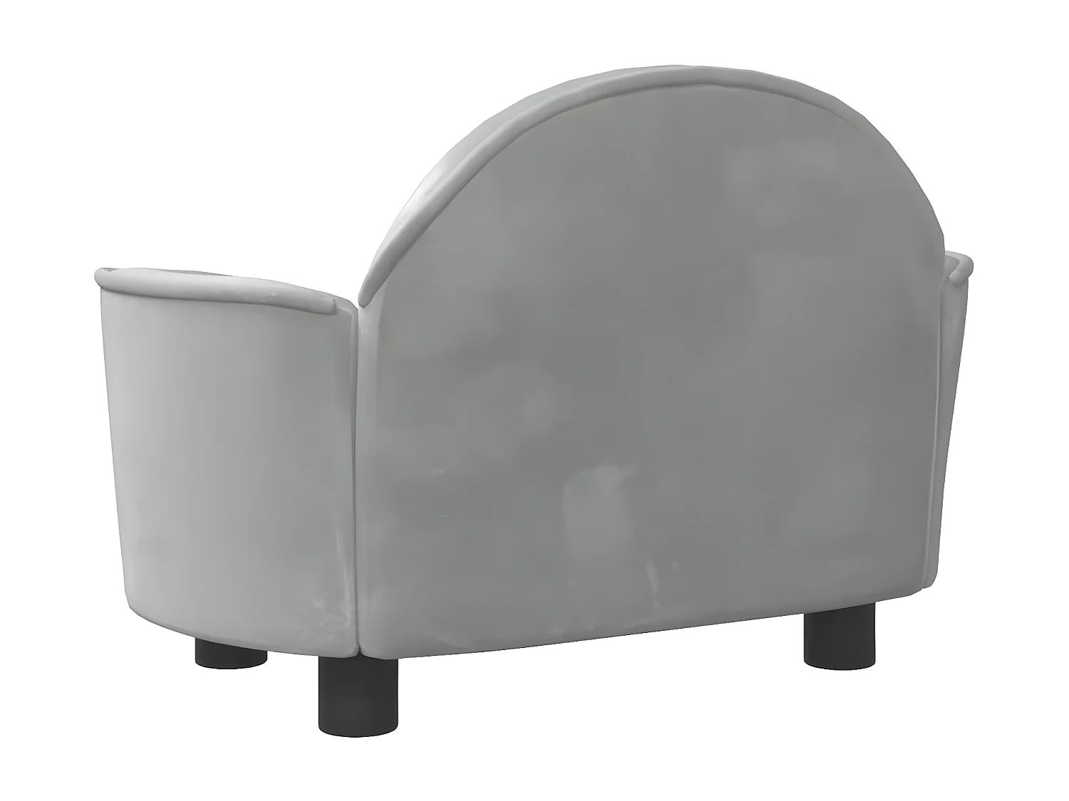 Cama para cães 66x40x45 cm veludo cinzento-claro PT331826