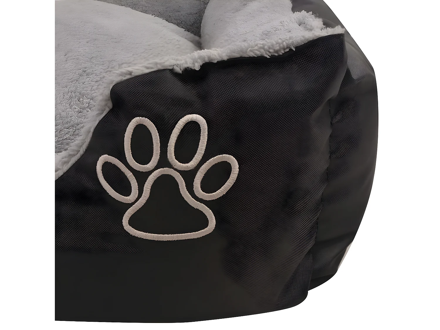 Cama para cães com almofada acolchoada tamanho L preto PT612886