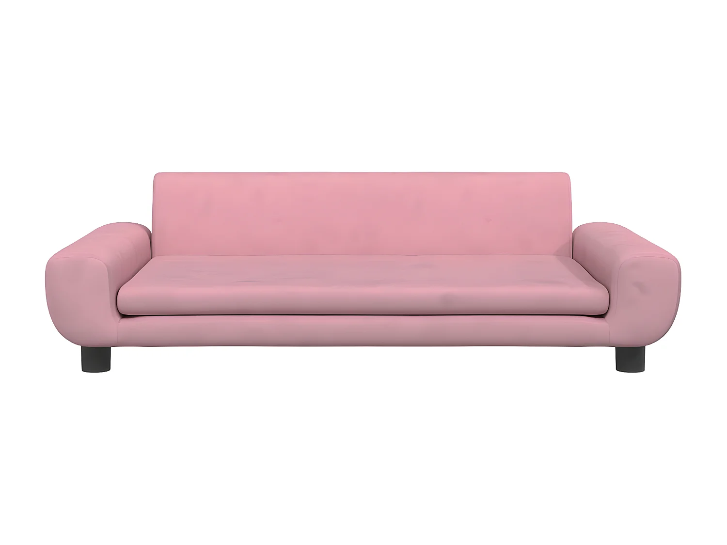 Cama para perros de terciopelo rosa 100x54x33 cm ES994218