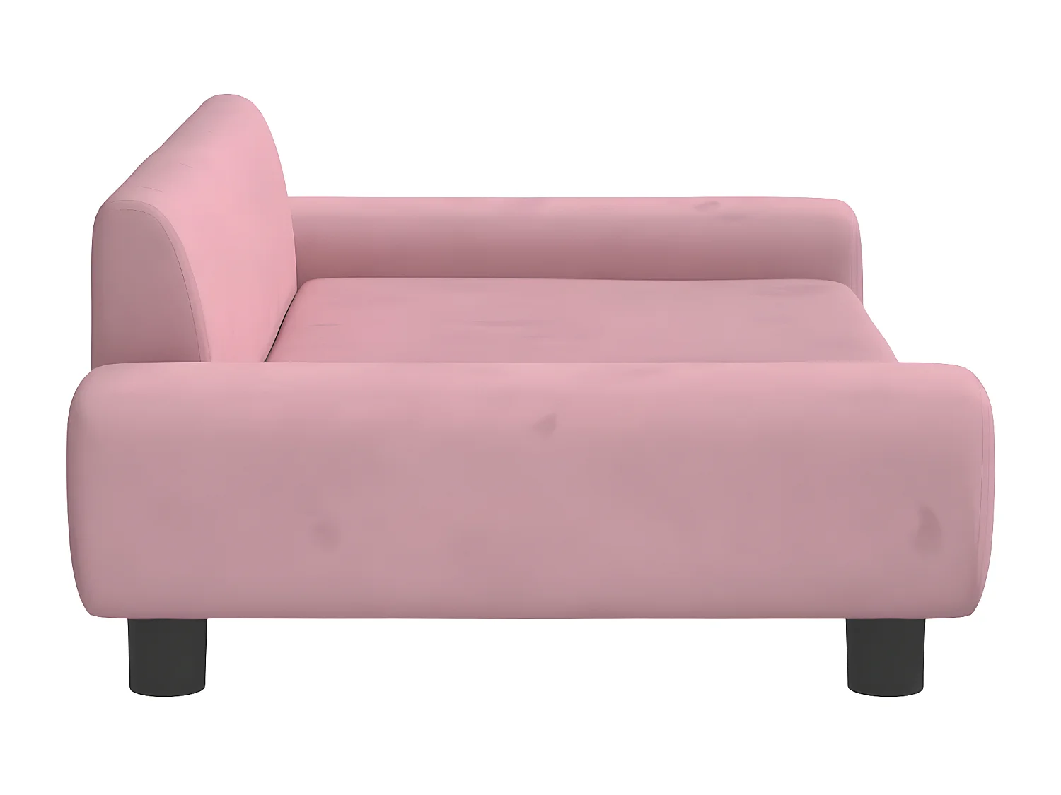 Canapé pour chien rose 100x54x33 cm velours RG3Q65087
