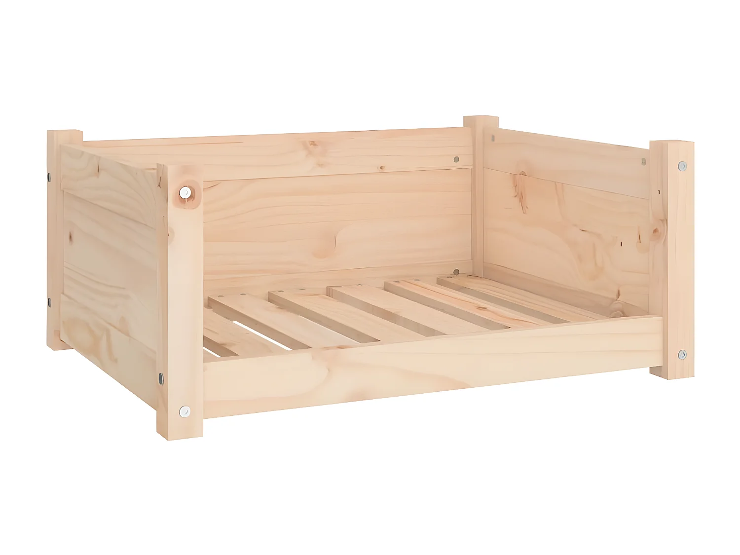 Cama para cães 65,5x50,5x28 cm madeira de pinho maciça PT170331