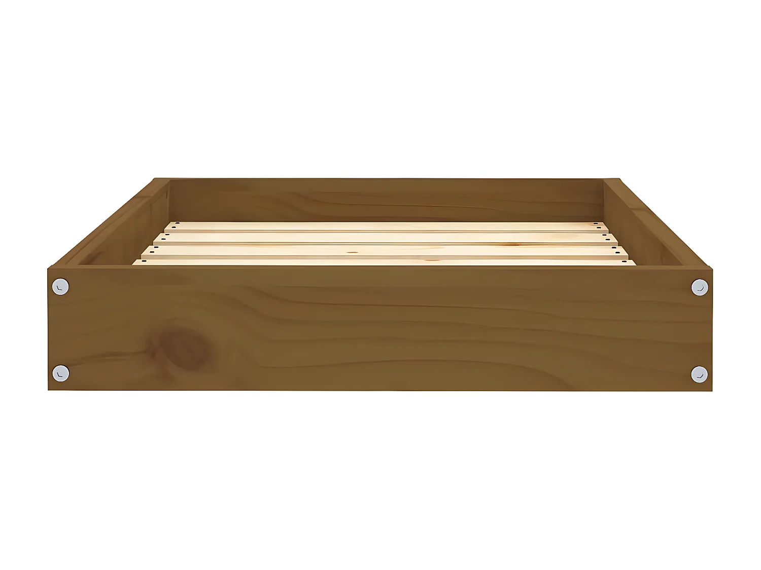 Cama para cães 61,5x49x9 cm pinho maciço castanho mel PT394144