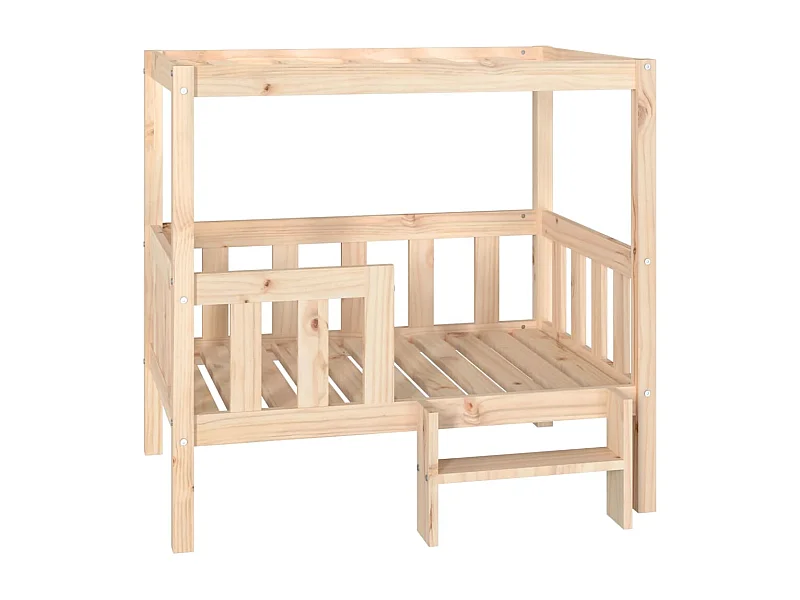 Cama para perros madera maciza de pino 95,5x73,5x90 cm ES934995