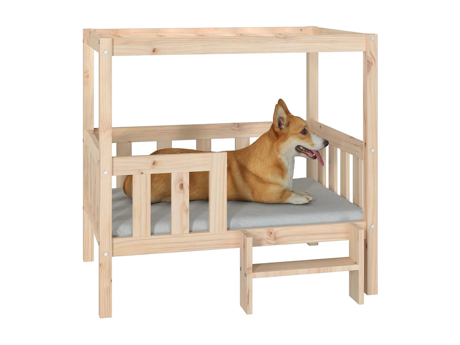 Canapé pour chien 95,5x73,5x90 cm Bois de pin solide RG3Q22654