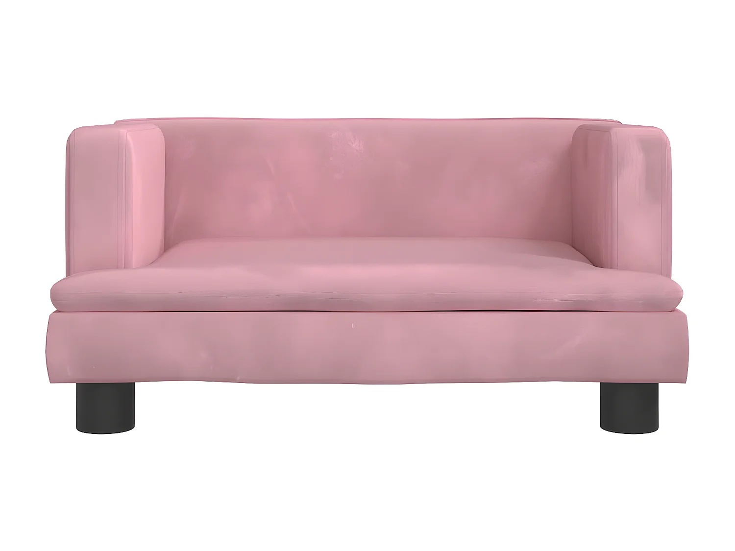 Cama para perros de terciopelo rosa 60x40x30 cm ES182980