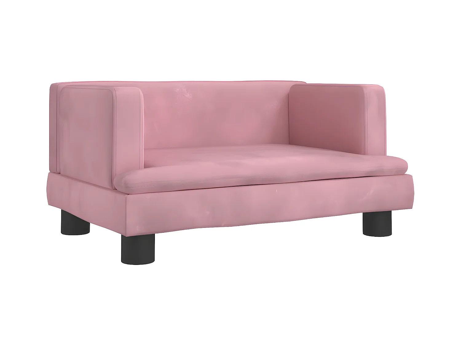 Canapé pour chien rose 60x40x30 cm velours RG3Q61579