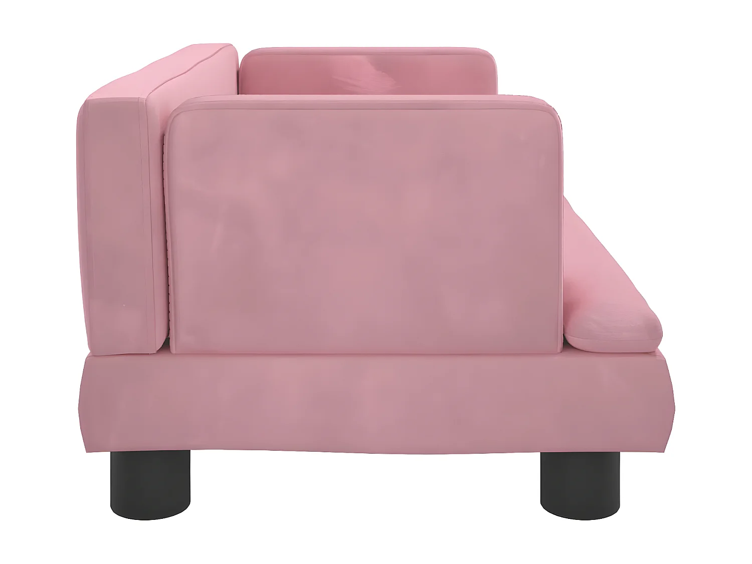 Cama para cães 60x40x30 cm veludo rosa PT916595