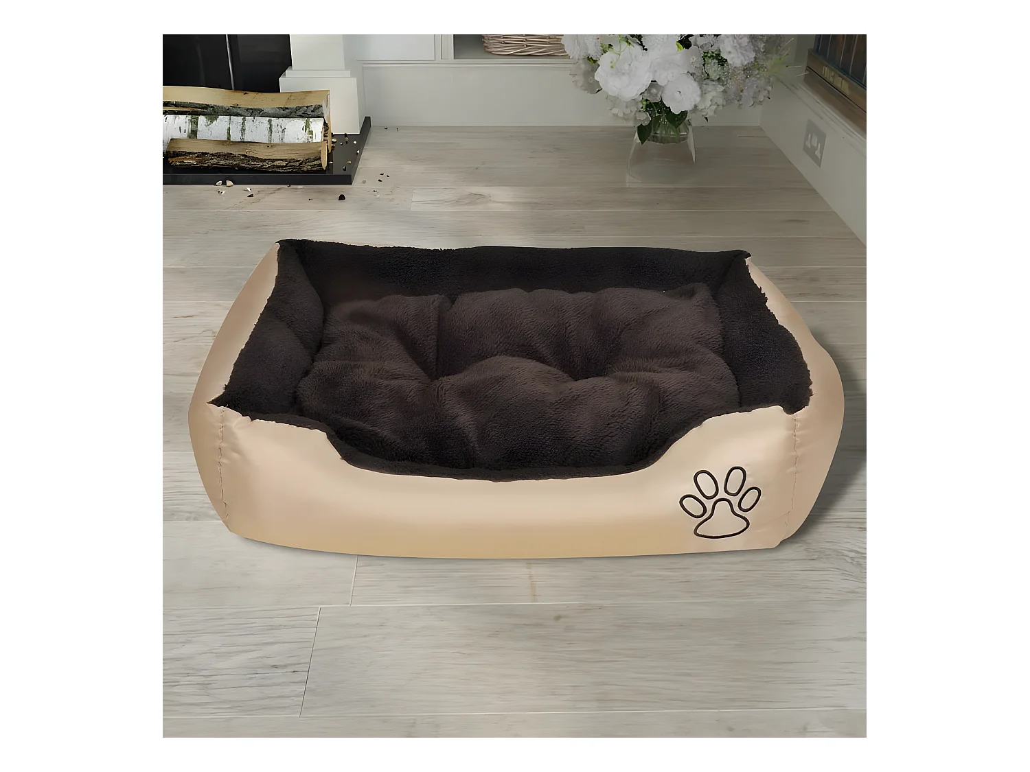 Canapé chaud pour chiens avec Canapé rembourrée L RG3Q40546