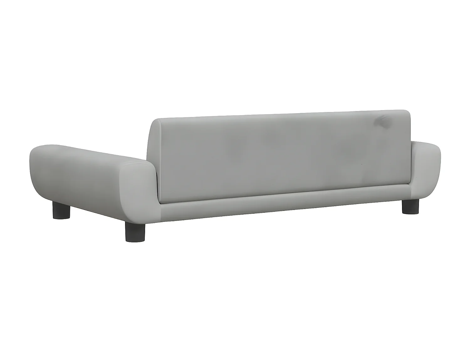 Cama para perros de terciopelo gris claro 100x54x33 cm ES394080