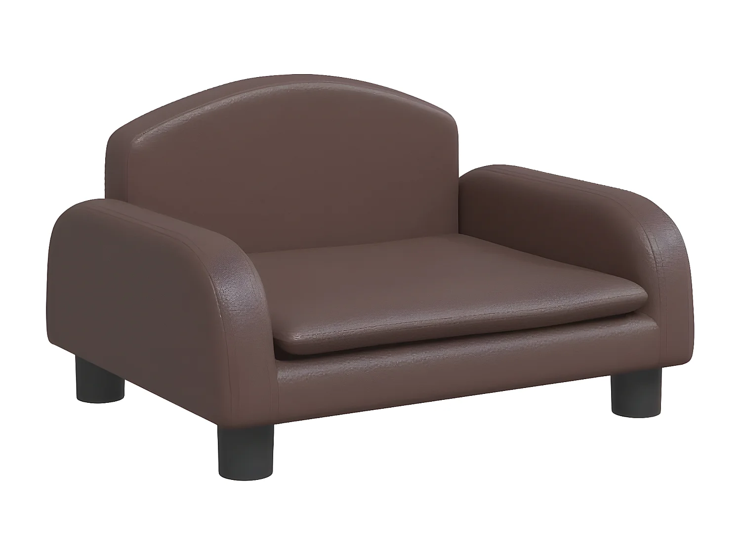 Cama para cães 50x40x30 cm couro artificial castanho PT727951