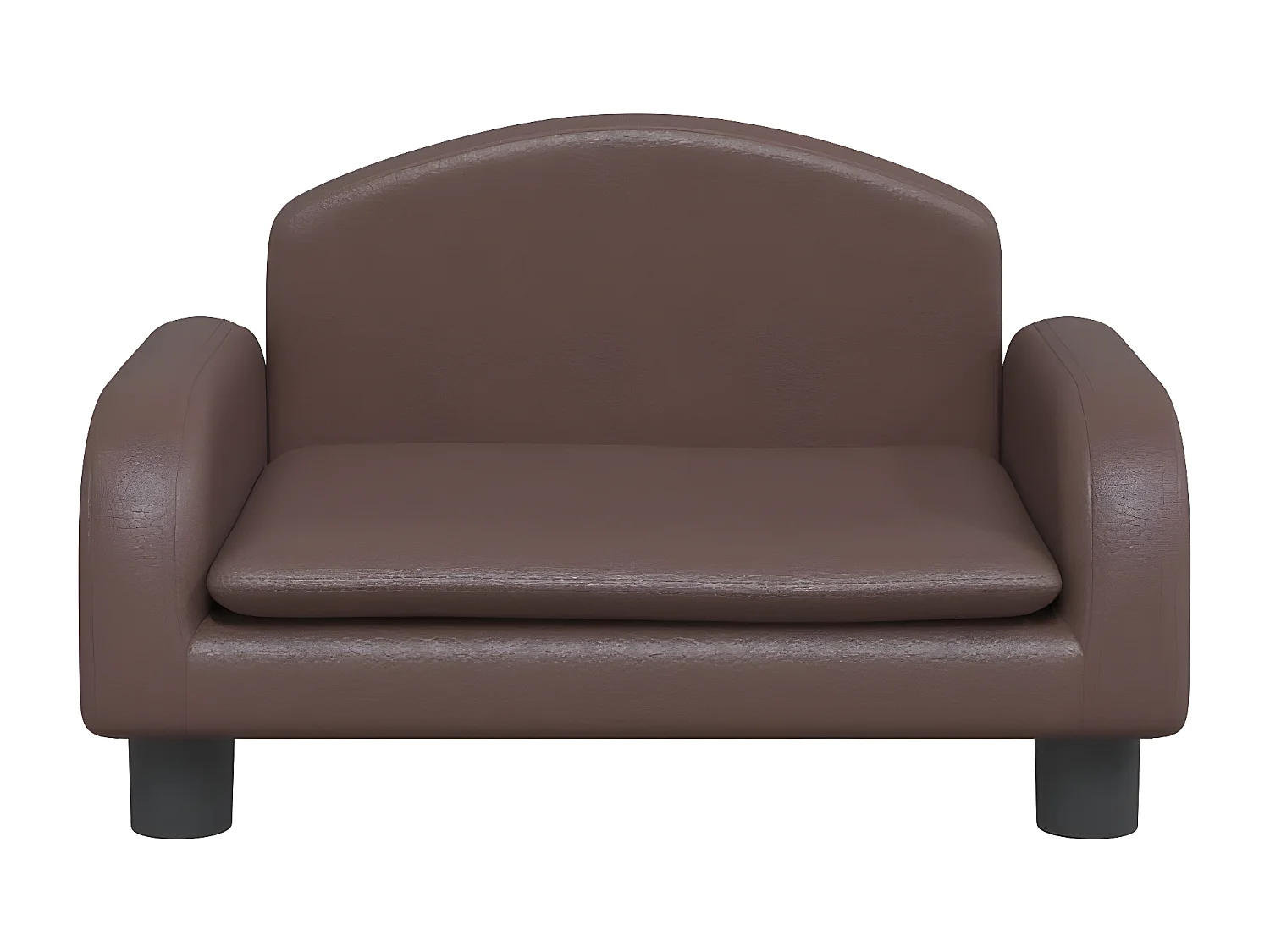 Cama para cães 50x40x30 cm couro artificial castanho PT727951