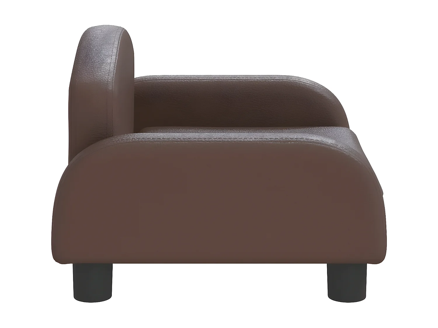 Cama para cães 50x40x30 cm couro artificial castanho PT727951