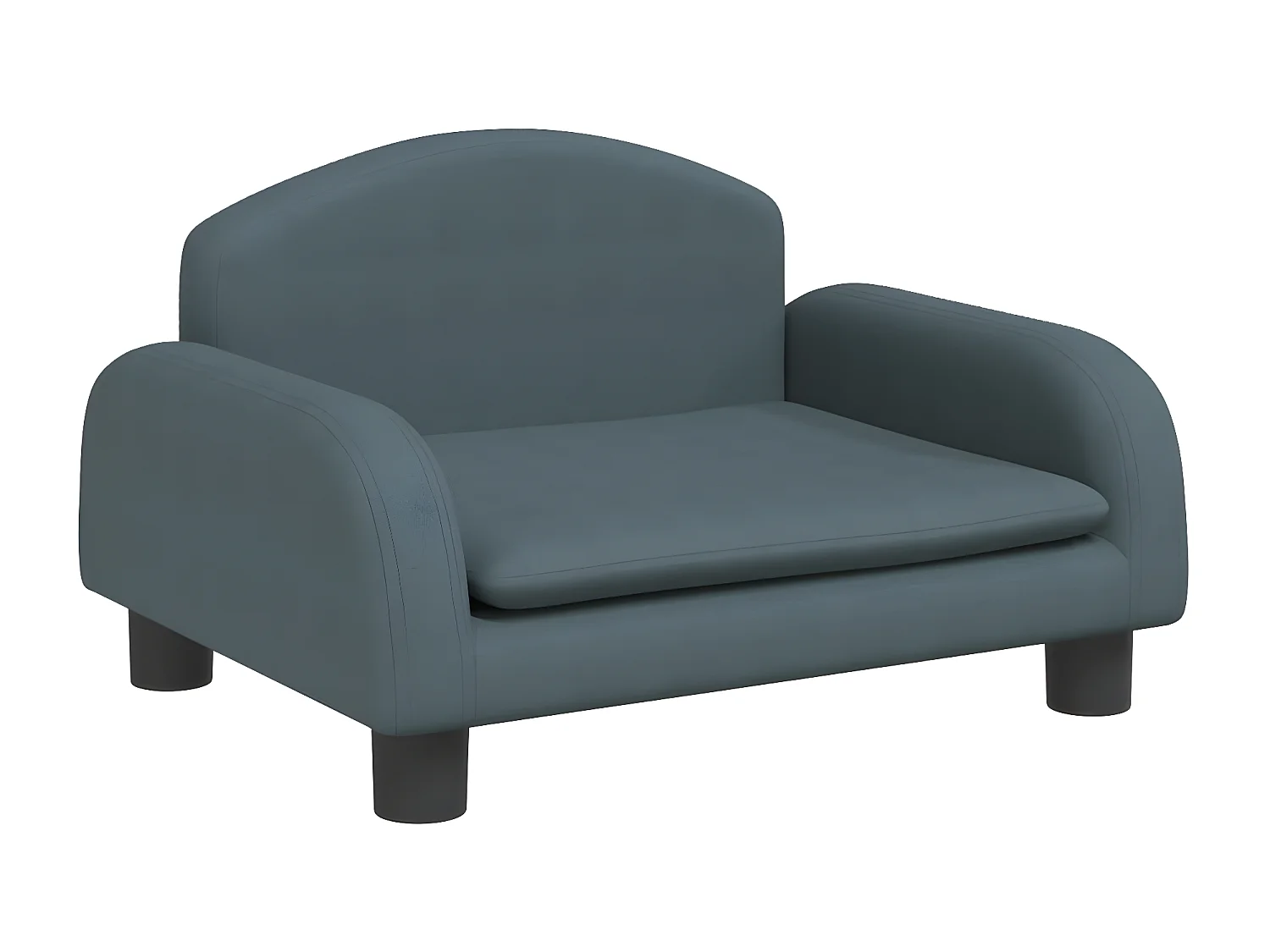 Cama para cães 50x40x30 cm tecido cinzento-escuro PT751876