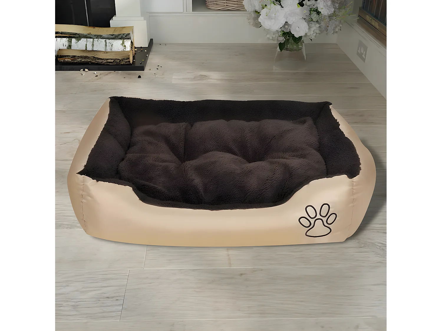Canapé pour chiens avec coussin rembourré Taille M RG3Q51821