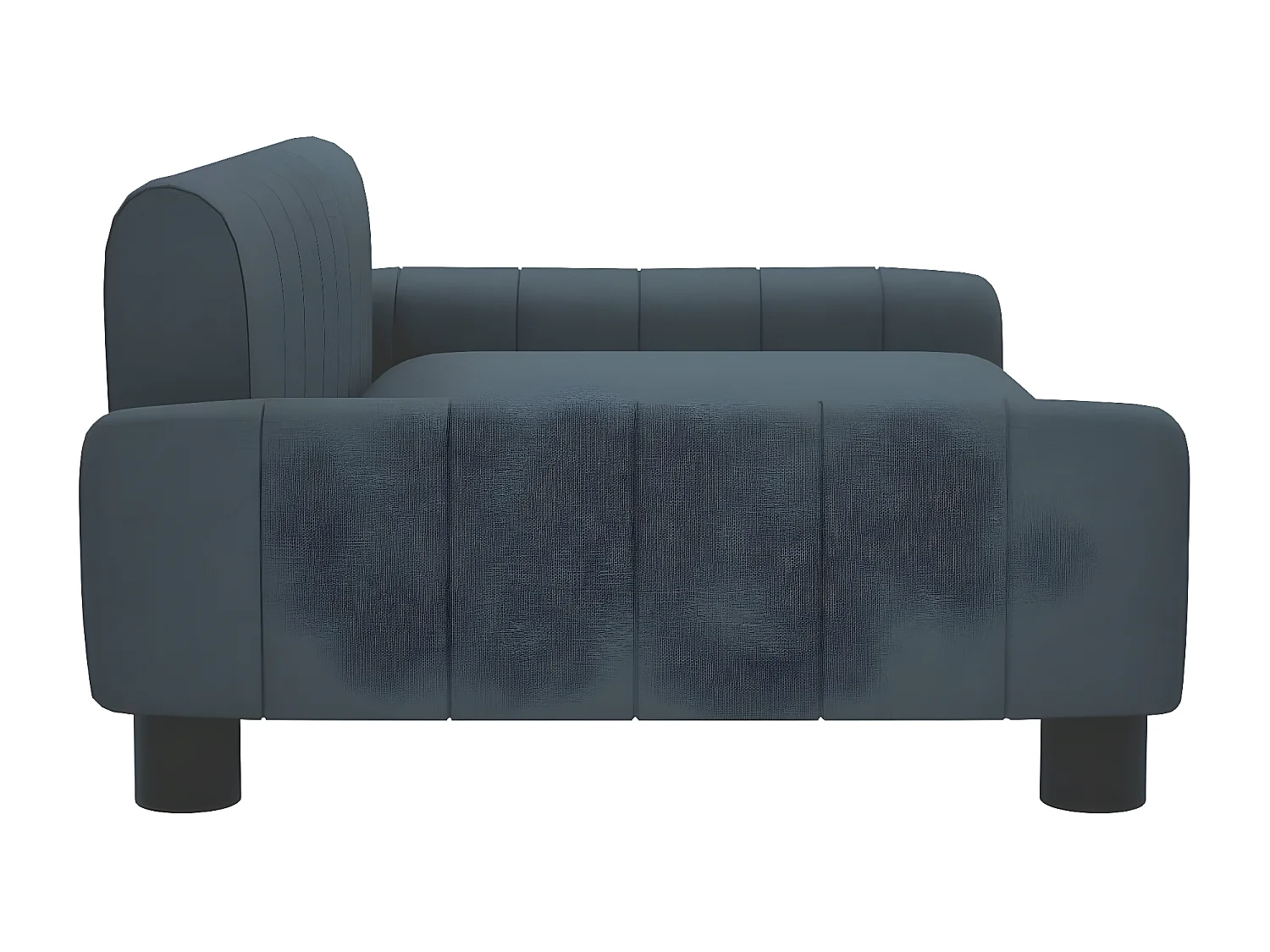 Cama para cães 90x53x30 cm tecido cinzento-escuro PT924319