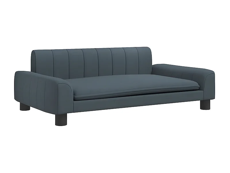 Canapé pour chien gris foncé 90x53x30 cm tissu RG3Q76681