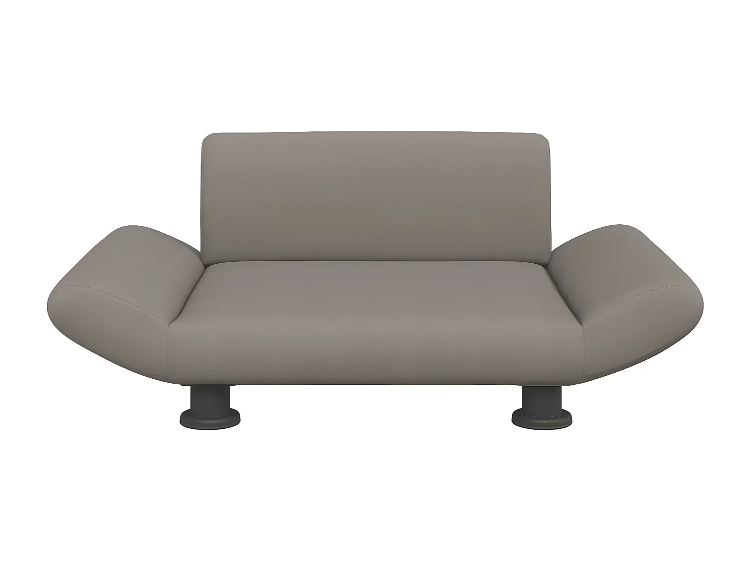 Canapé pour chien taupe 70x45x28 cm tissu RG3Q69128