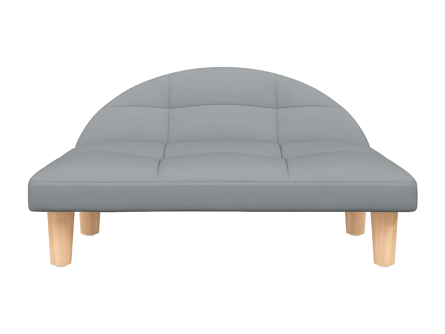 Cama para perros de tela gris claro 70x52x30 cm ES192400