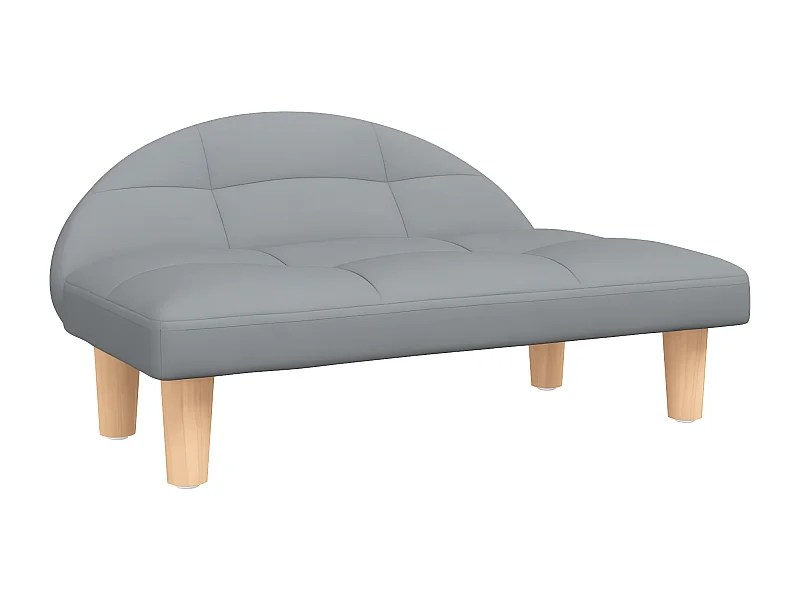 Canapé pour chien gris clair 70x52x30 cm tissu RG3Q16387