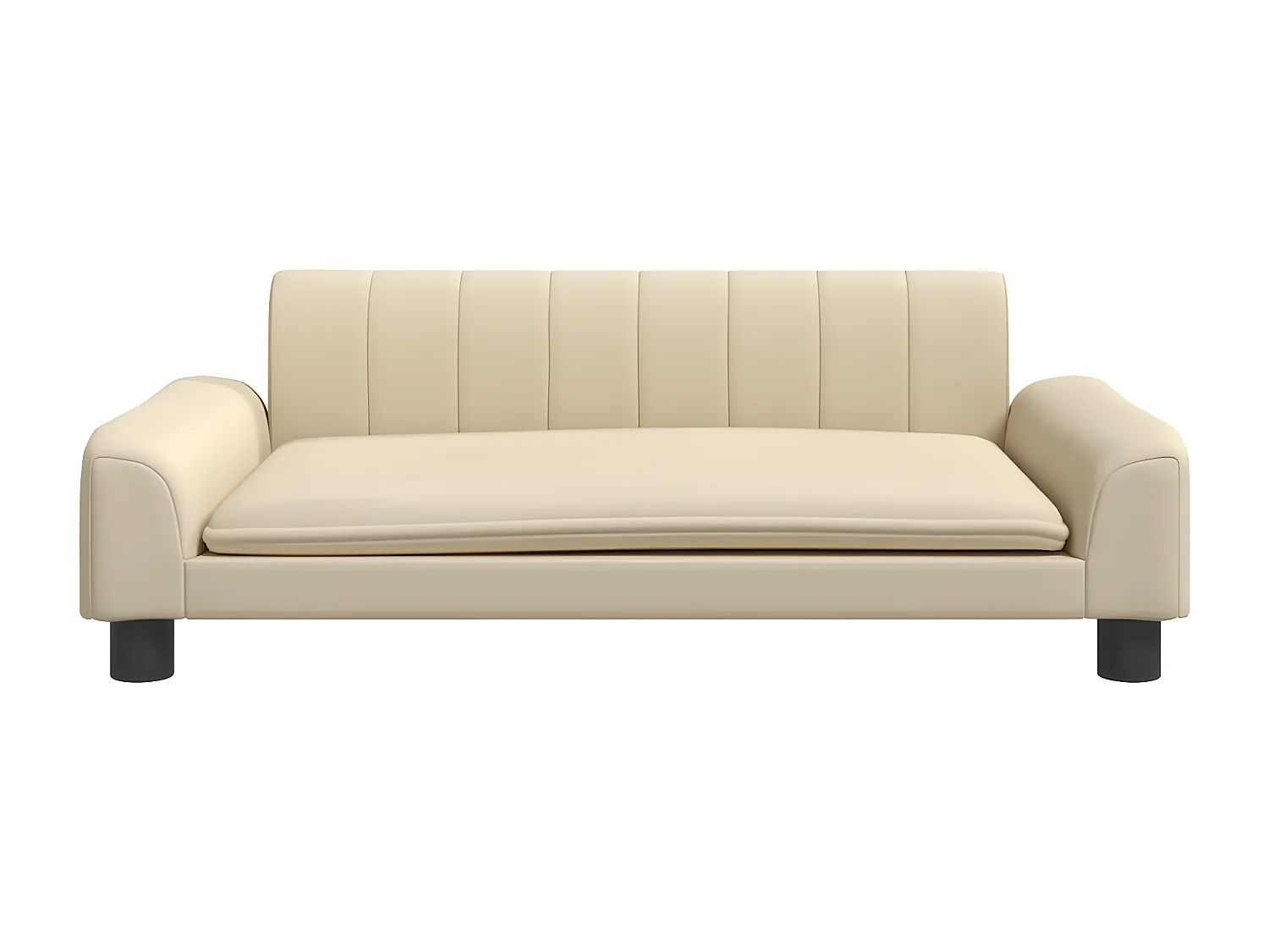 Cama para cães 90x53x30 cm tecido cor creme PT278607