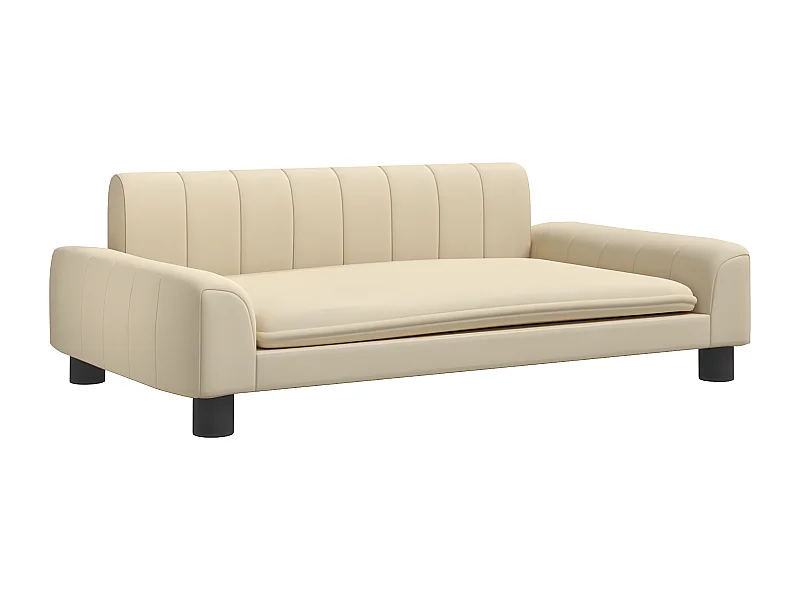 Canapé pour chien crème 90x53x30 cm tissu RG3Q19792