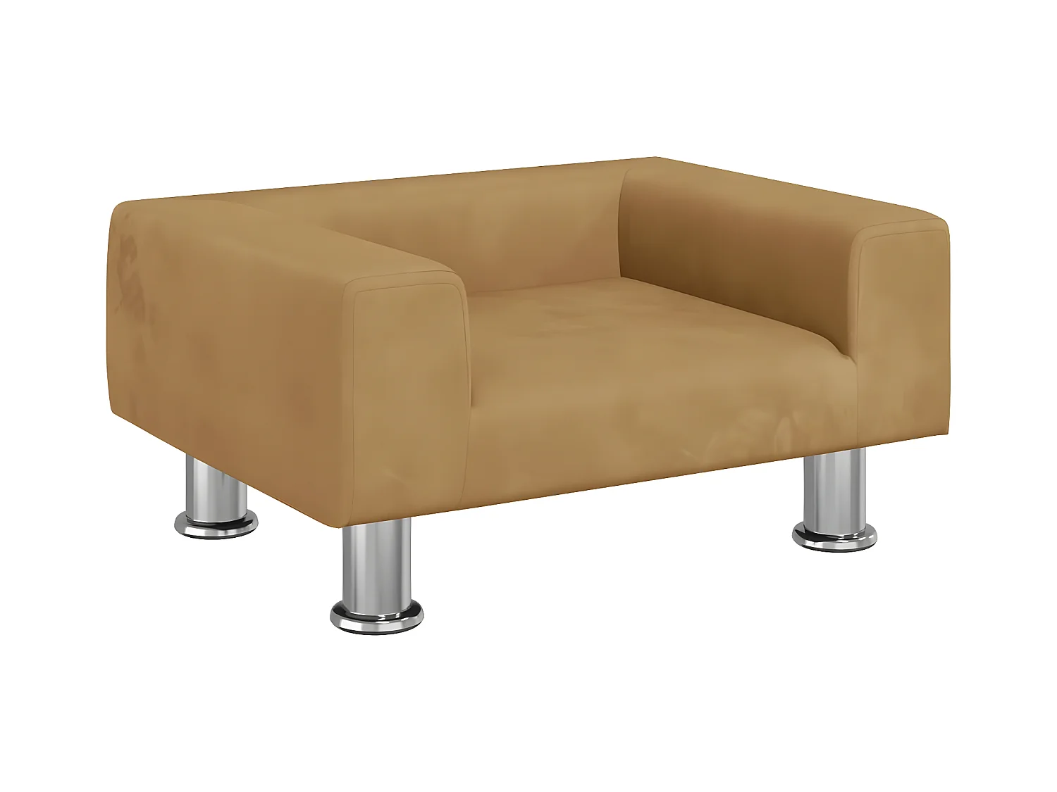 Canapé pour chien marron 50x40x26,5 cm velours RG3Q55604