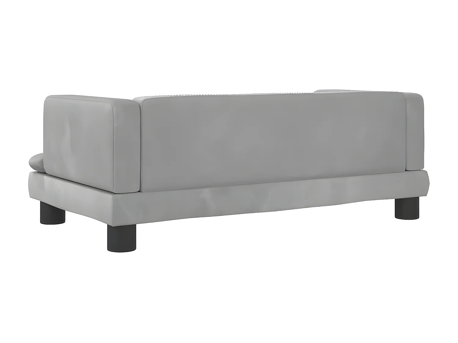 Cama para cães 80x45x30 cm veludo cinzento-claro PT598987