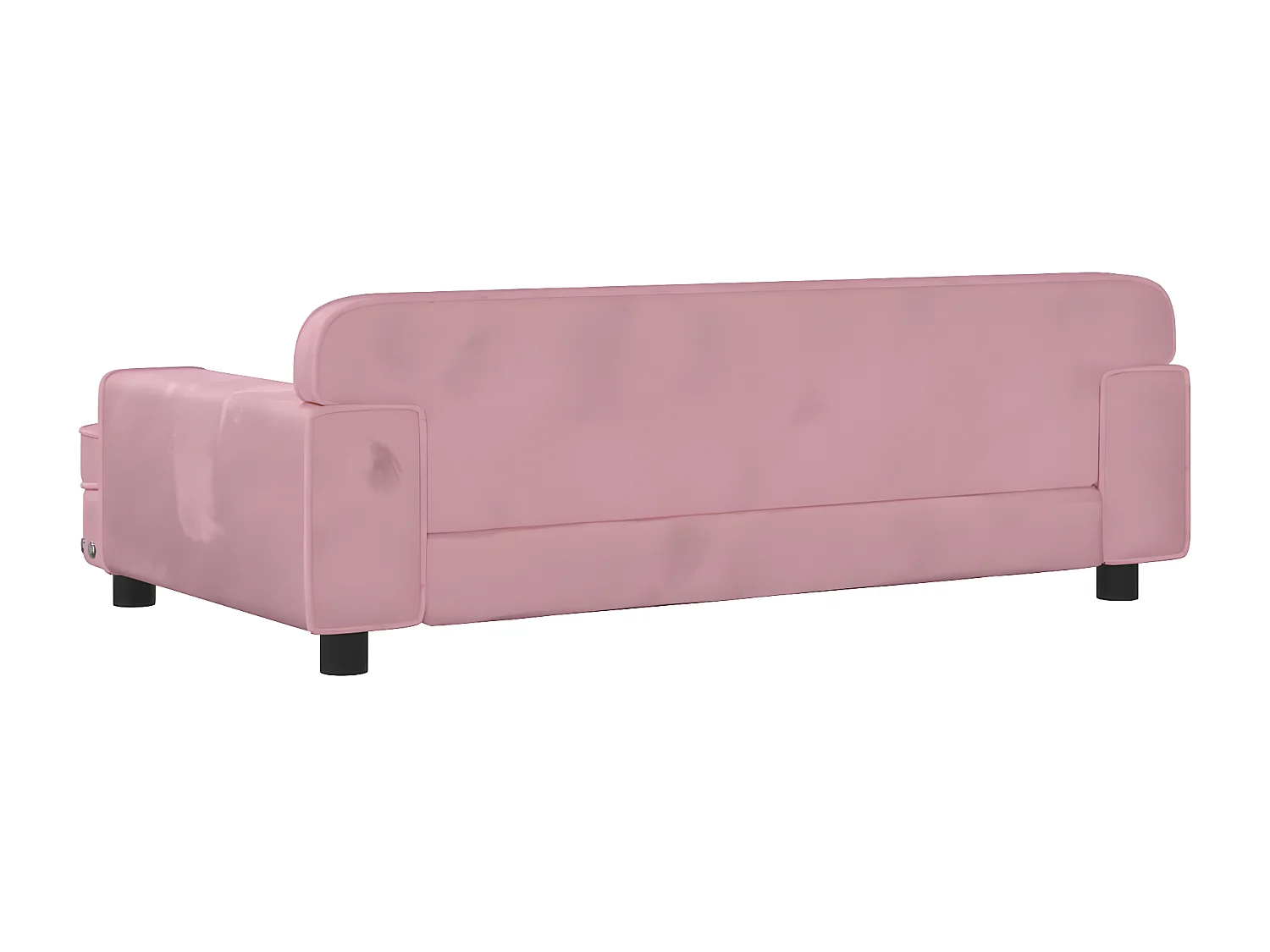 Cama para perros de terciopelo rosa 90x53x30 cm ES219441