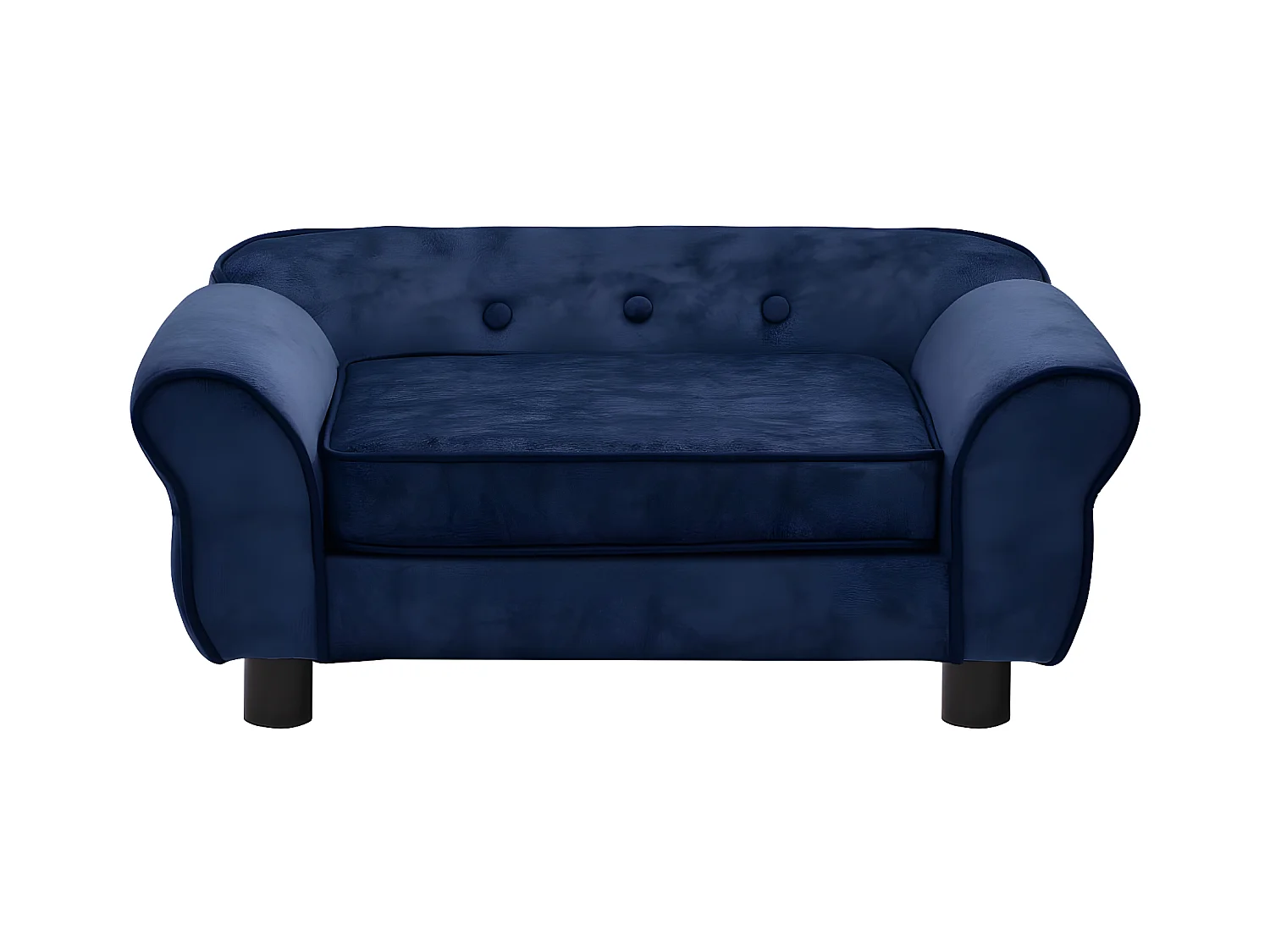 Canapé pour chien Bleu 72x45x30 cm Peluche RG3Q70252