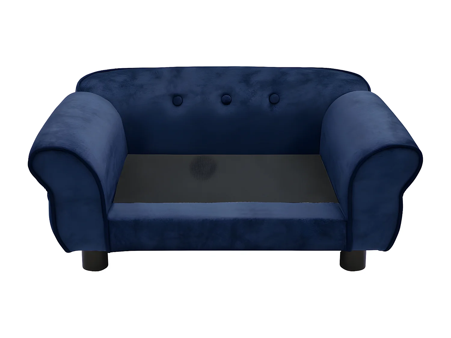 Sofá para perros felpa azul 72x45x30 cm ES351901