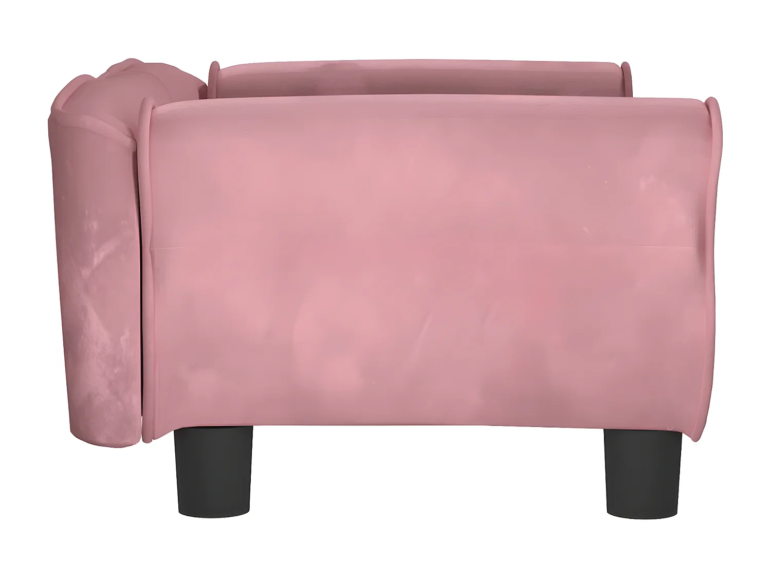 Canapé pour chien rose 70x45x30 cm velours RG3Q23575
