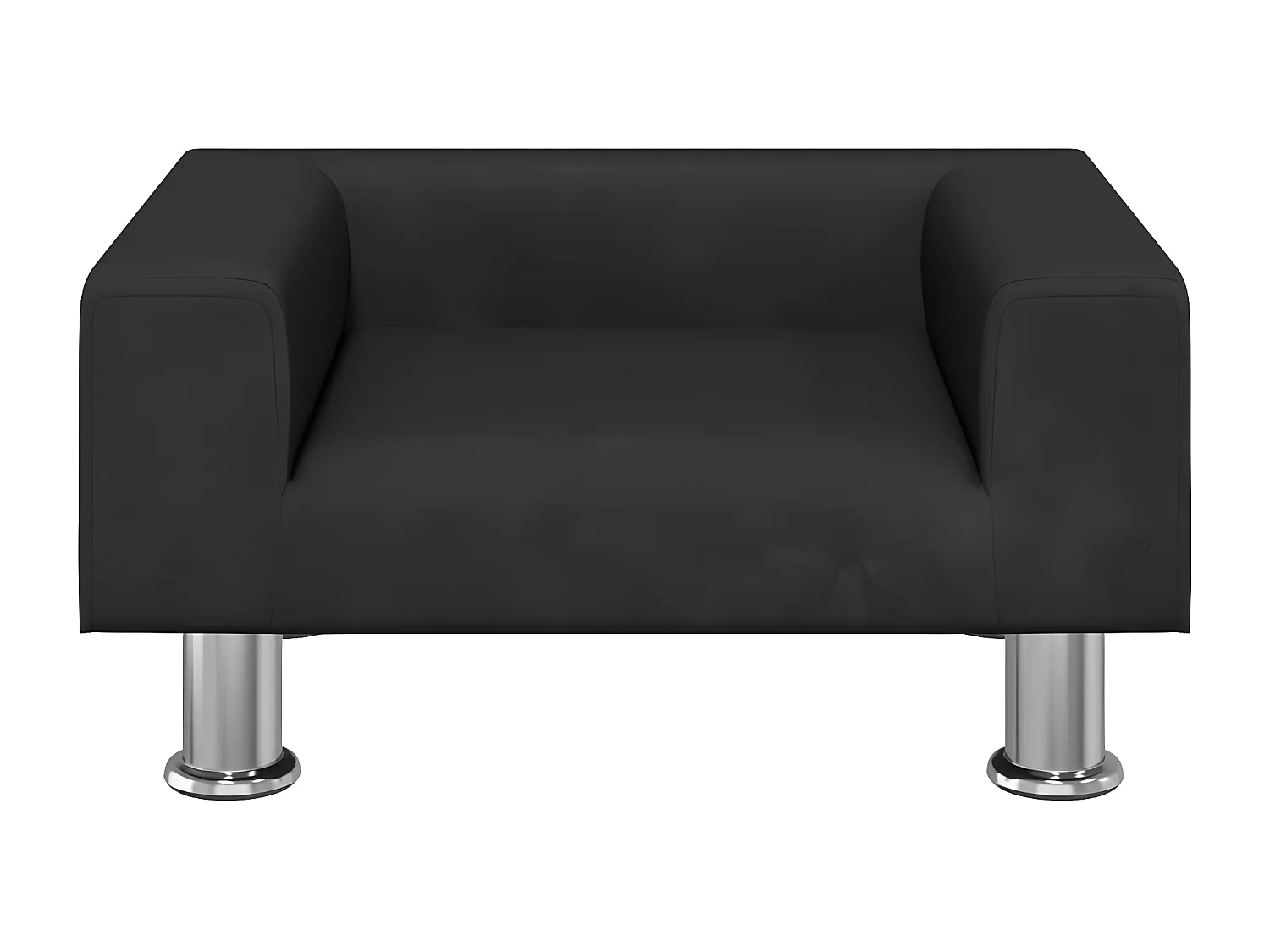 Cama para perros de terciopelo negra 50x40x26,5 cm ES991890