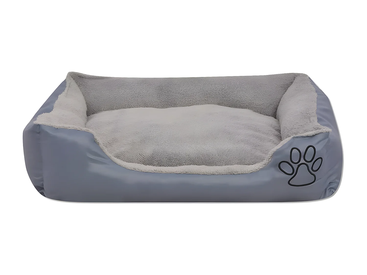Cama para perro con cojín acolchado talla XL gris ES335007