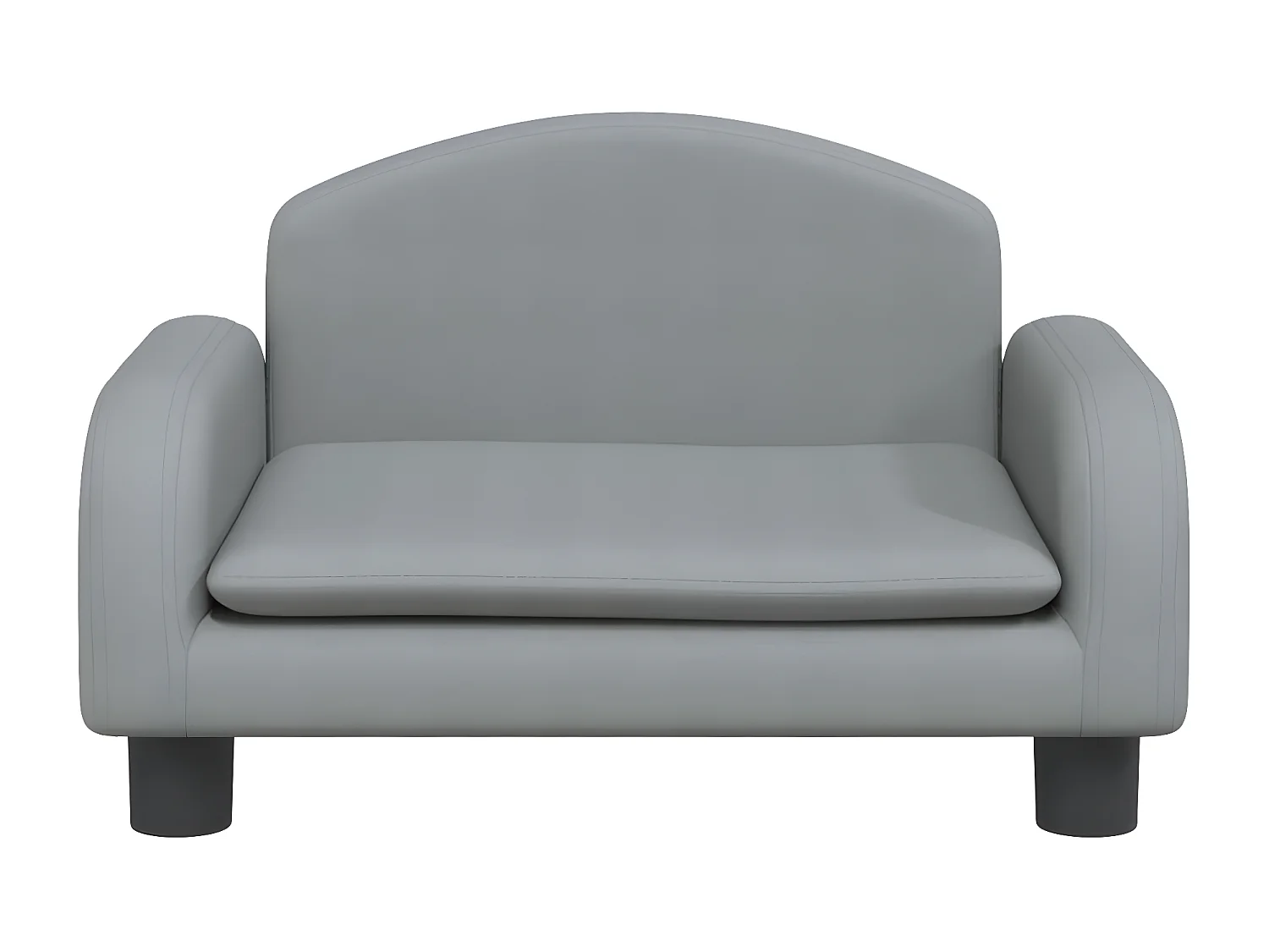 Canapé pour chien gris clair 50x40x30 cm tissu RG3Q90476