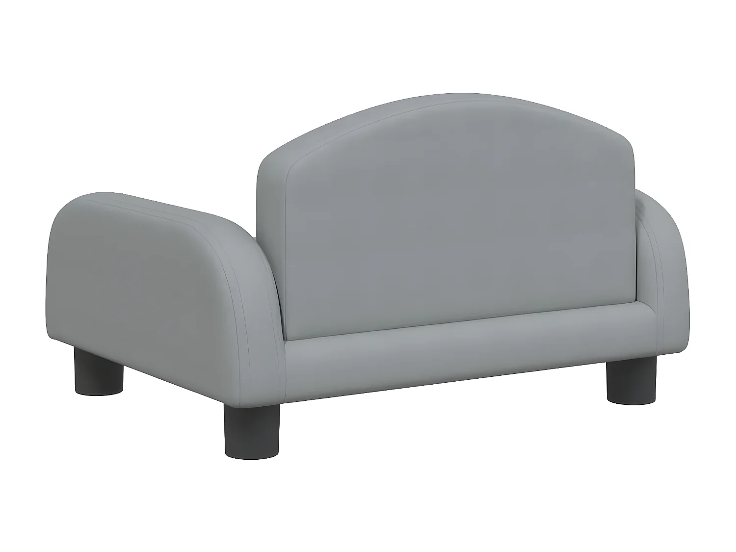 Canapé pour chien gris clair 50x40x30 cm tissu RG3Q90476