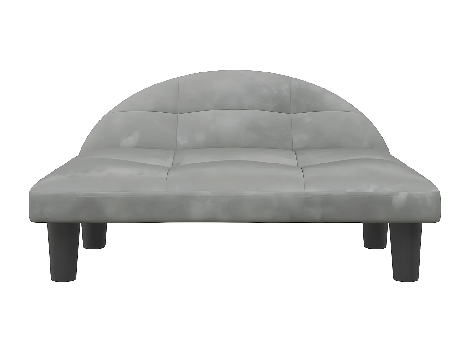 Canapé pour chien gris clair 70x52x30 cm velours RG3Q82103