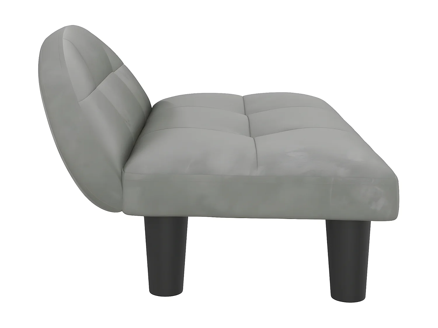 Canapé pour chien gris clair 70x52x30 cm velours RG3Q82103