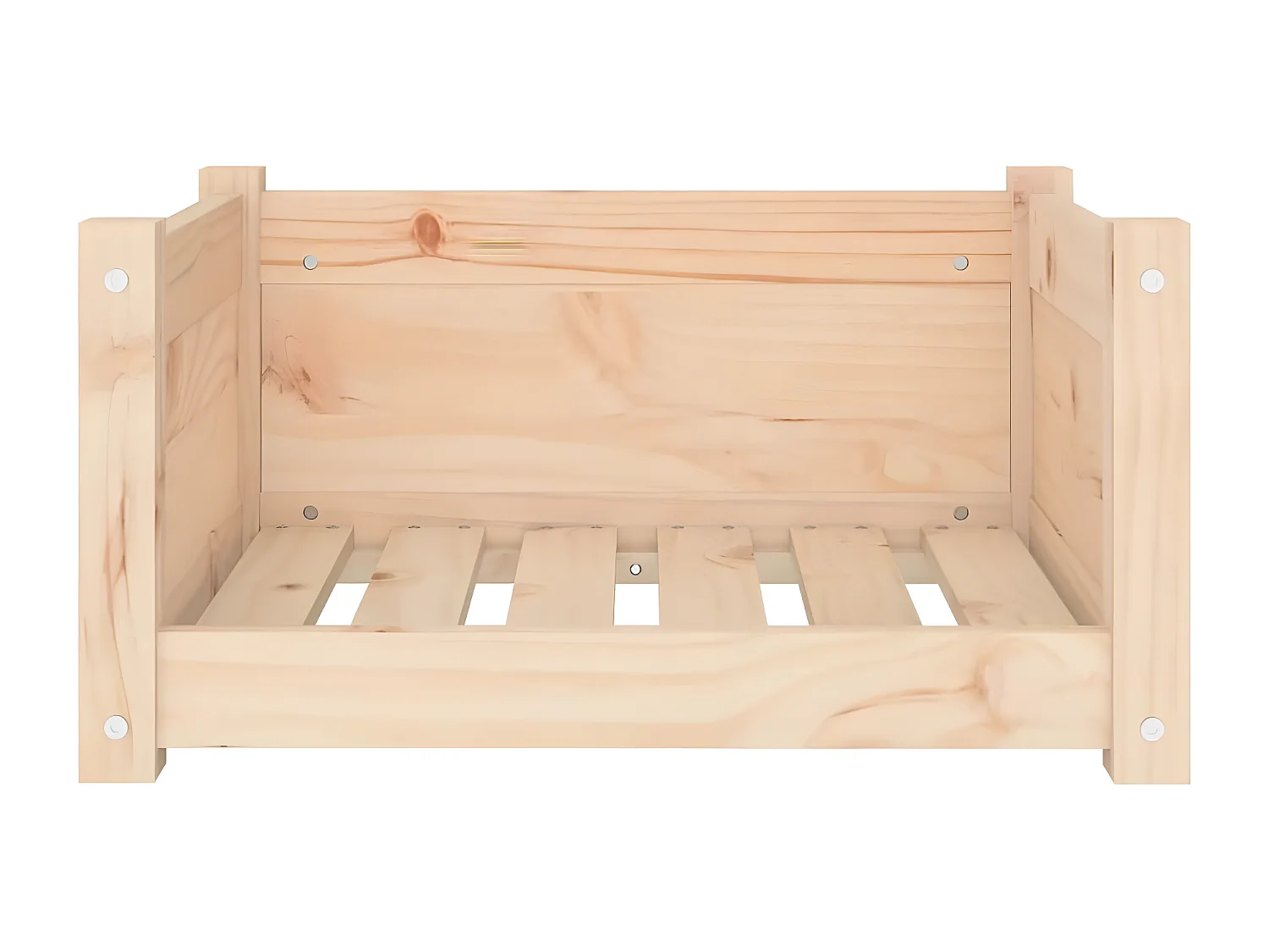 Cama para cães 55,5x45,5x28 cm madeira de pinho maciça PT958455