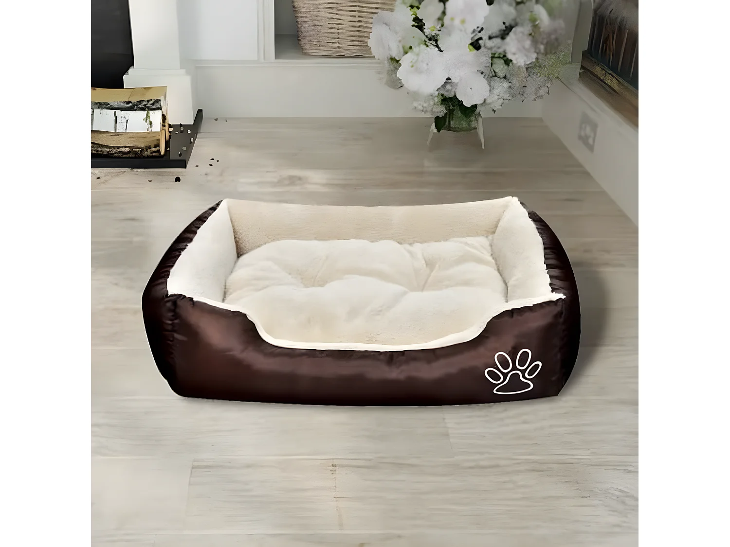 Cama para perro con cojín acolchado talla L ES540296
