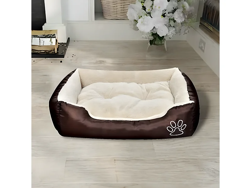 Cama para perro con cojín acolchado talla L ES540296