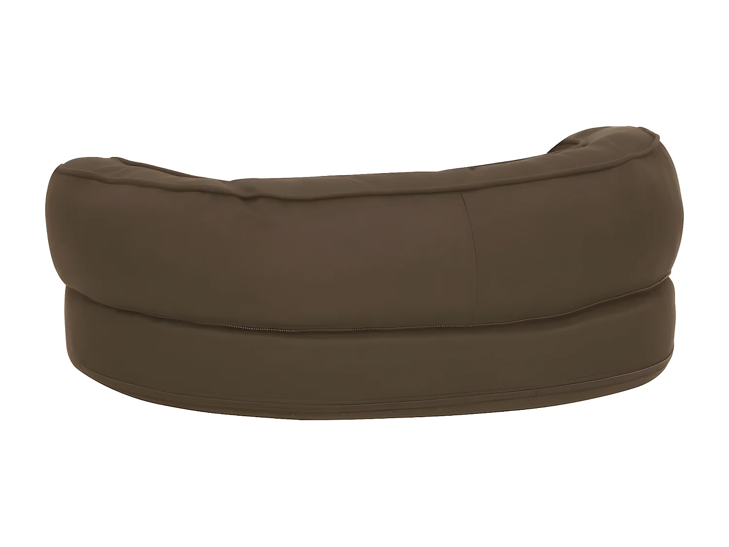 Cama para cães ergonómica 60x42 cm aspeto linho castanho PT531199