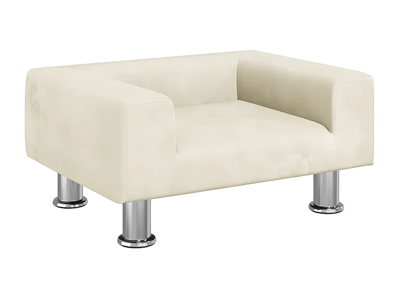 Cama para cães 50x40x26,5 cm veludo cor creme PT713789