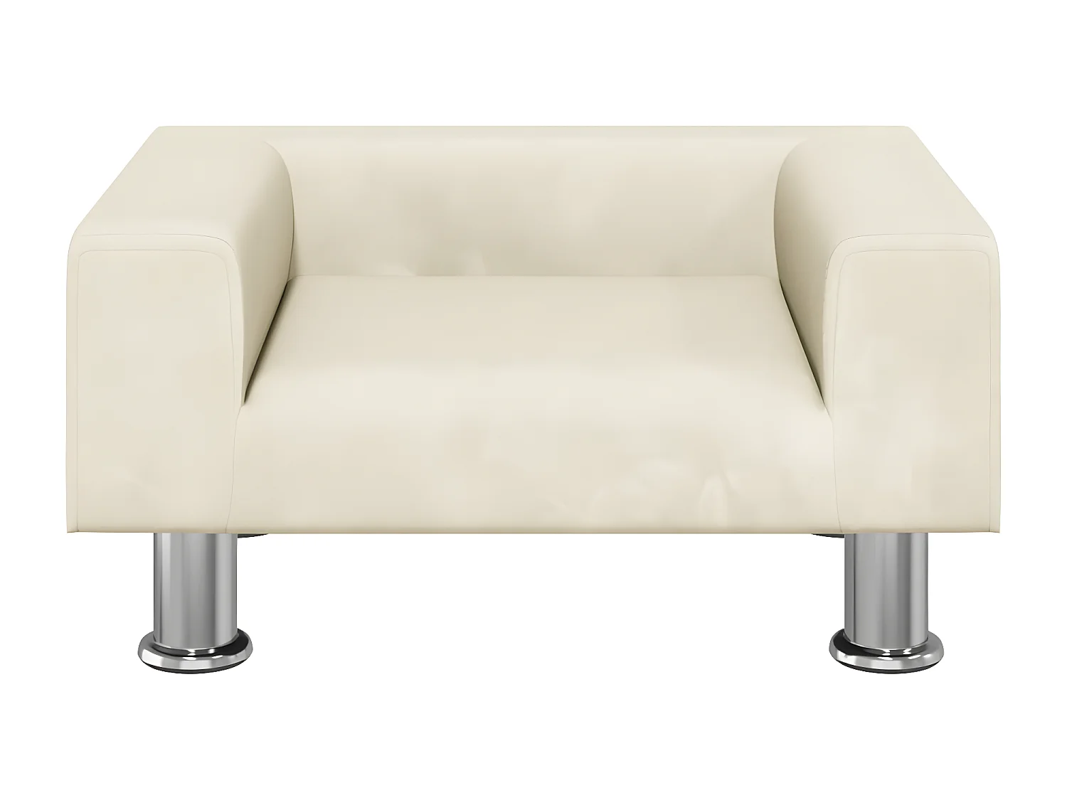 Canapé pour chien crème 50x40x26,5 cm velours RG3Q74383