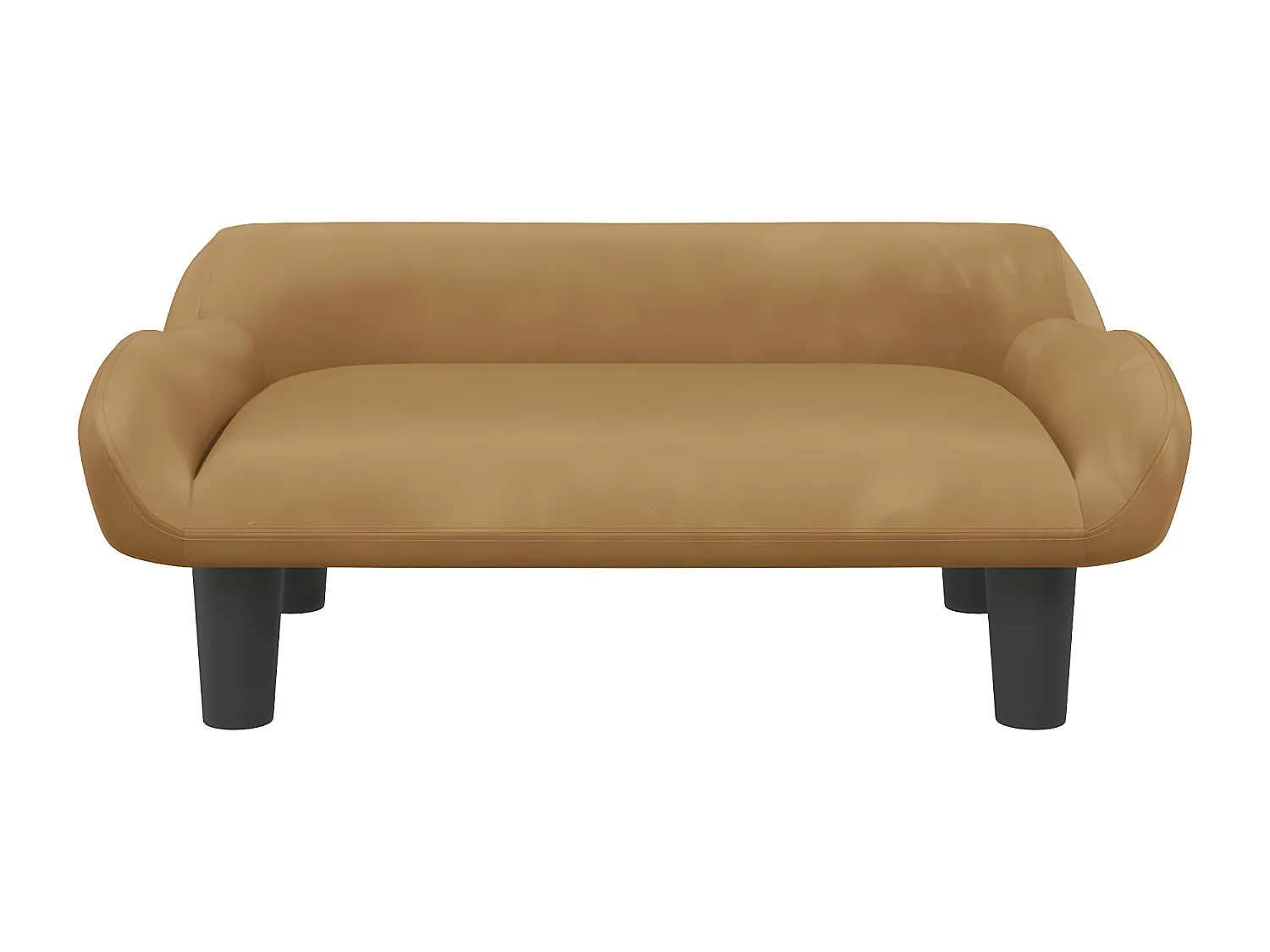 Cama para cães 70x40x24 cm veludo castanho PT503175