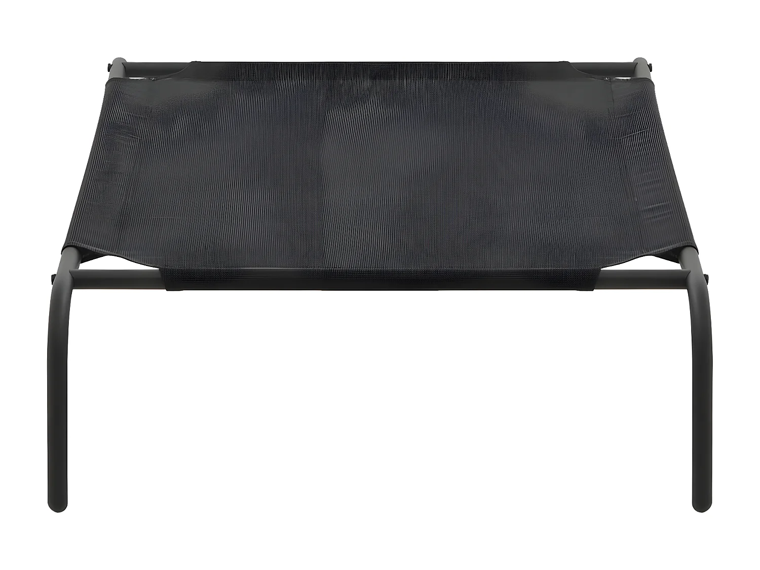 Cama de perro elevada negra textilene L ES109975