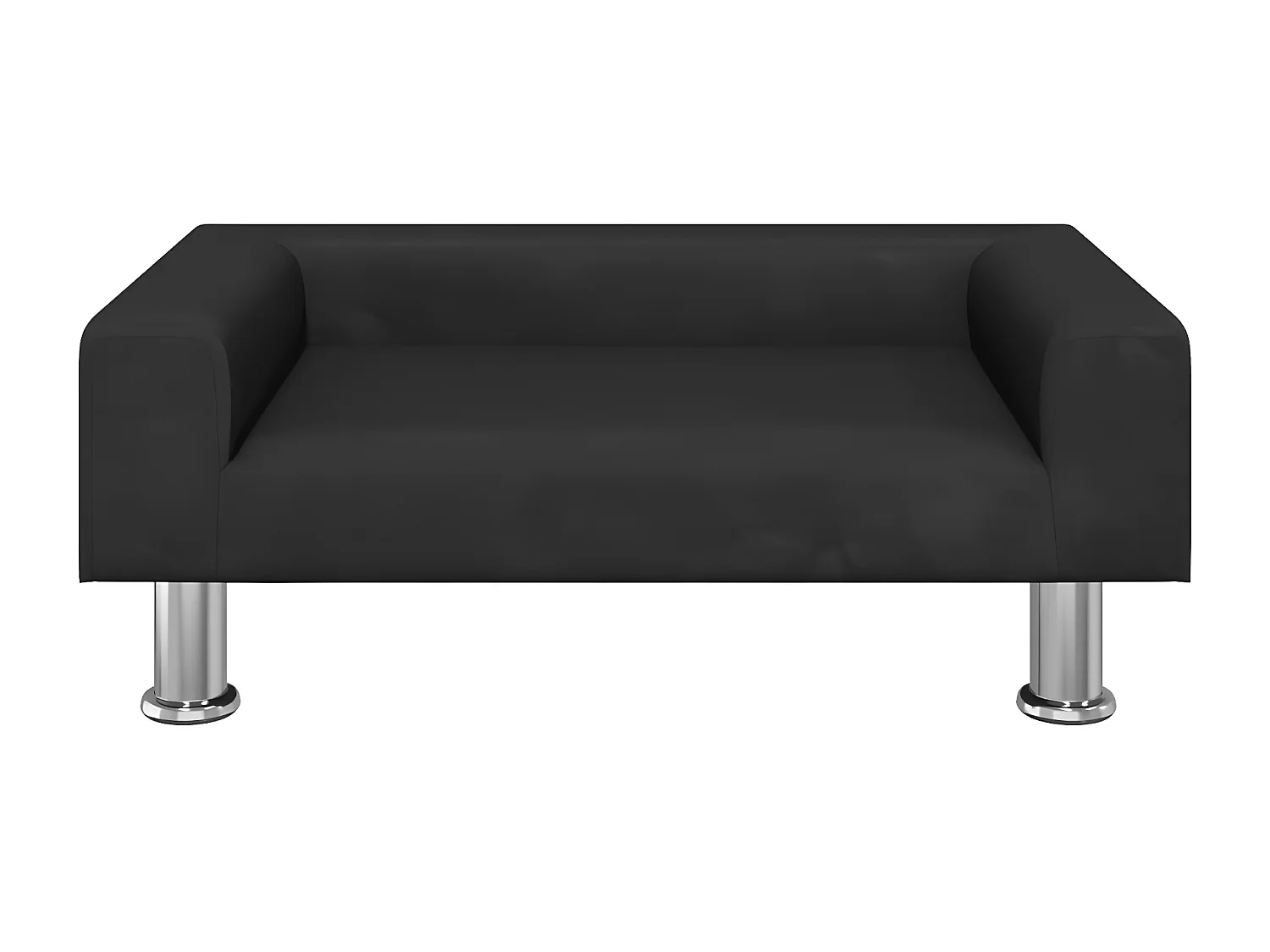 Cama para cães 70x45x26,5 cm veludo preto PT975842