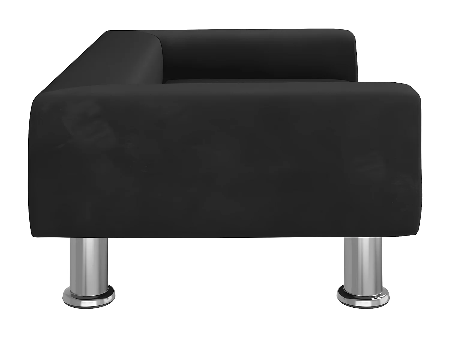 Cama para cães 70x45x26,5 cm veludo preto PT975842