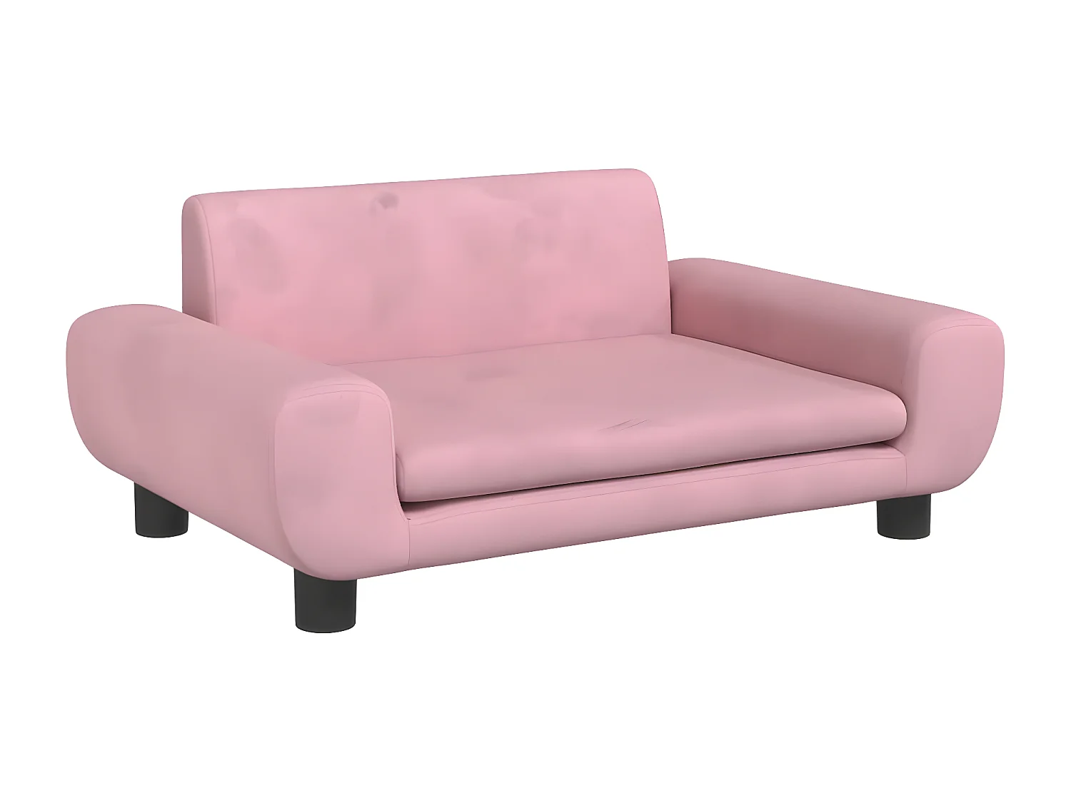 Cama para perros de terciopelo rosa 70x45x33 cm ES655804